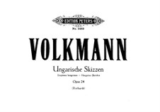 Венгерские эскизы, Op.24: Весь сборник для фортепиано в четыре руки by Роберт Фолькманн