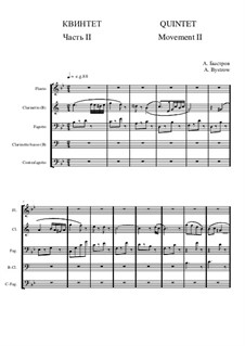 Квинтет: Часть II - партитура транспортная - первая редакция by Александр Быстров
