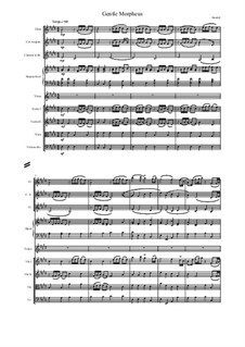 Альцеста, HWV 45: Gentle Morpheus, score and parts by Георг Фридрих Гендель
