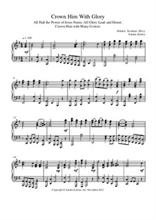 Crown Him with Glory: Для фортепиано by George Job Elvey, Oliver Holden, Melchior Teschner