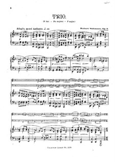 Фортепианное трио No.1 фа мажор, Op.3: Партитура by Роберт Фолькманн