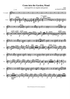 Come into the Garden Maud: For cor anglais and guitar by Майкл Уильям Балф