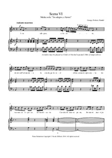 Тесей, HWV 9: Ira, sdegno, e furore (Medea's recitative and aria), for piano reduction by Георг Фридрих Гендель