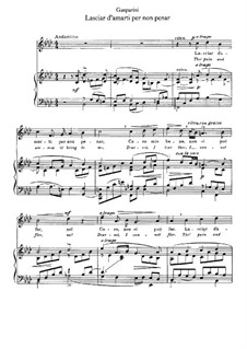Lasciar d'amarti per non penar: F Minor by Франческо Гаспарини