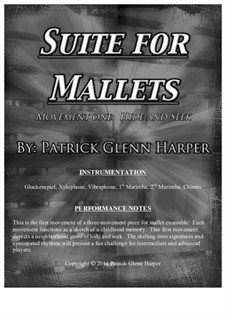 Suite for Mallets: Movement 1: Hide and Seek by Patrick Glenn Harper