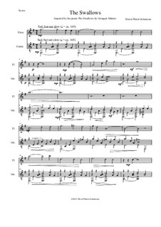 The Swallows: Для флейты и гитары by Дэвид Соломонс