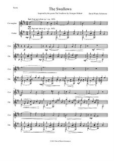The Swallows: For cor anglais and guitar by Дэвид Соломонс