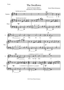 The Swallows: For soprano and piano by Дэвид Соломонс
