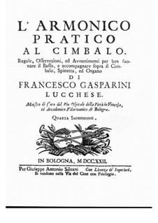 L'Armonico Pratico al Cimbalo: L'Armonico Pratico al Cimbalo by Франческо Гаспарини