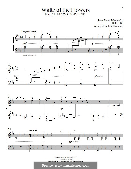 No.8 Вальс цветов: Для фортепиано by Петр Чайковский