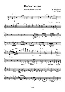 No.13 Вальс цветов: For string quartet – violin I part, Ор.1 No.2 by Петр Чайковский