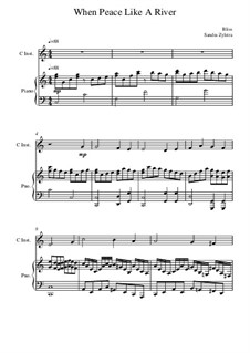 Течёт ли жизнь мирно: For score for two performers (in C) by Philip Paul Bliss