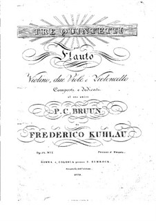 Три квинтета для флейты и струнных, Op.51: Три квинтета для флейты и струнных by Фридрих Кулау