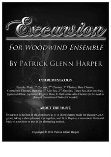 Excursion: For woodwind ensemble by Patrick Glenn Harper