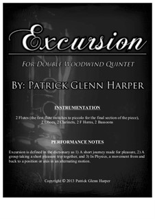 Excursion: For double wind quintet (wind decet) by Patrick Glenn Harper