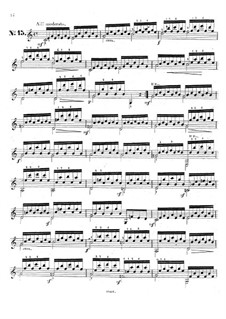 Двадцать пять этюдов для гитары, Op.60: No.15-16 by Маттео Каркасси