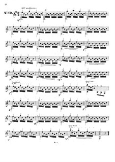 Двадцать пять этюдов для гитары, Op.60: No.19 by Маттео Каркасси