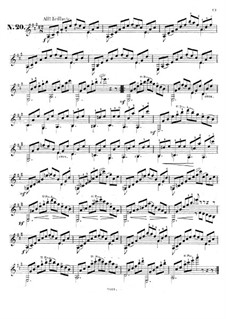 Двадцать пять этюдов для гитары, Op.60: No.20 by Маттео Каркасси