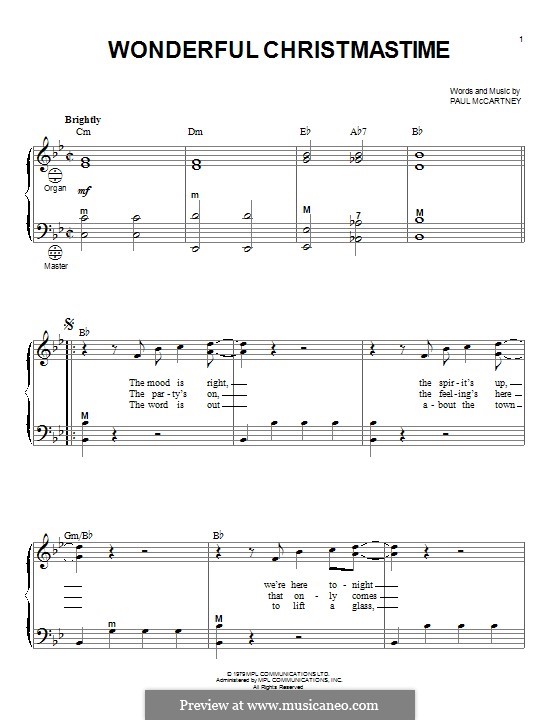 Wonderful Christmastime: Для аккордеона by Paul McCartney