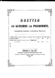 Дивертисмент на тему из оперы 'Риголетто' Верди, Op.60: Партии by Иоганн Каспар Мерц