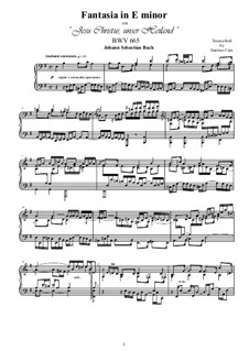 Chorale Preludes III (The Great Eighteen): Jesus Christus, unser Heiland, for piano, BWV 665 by Иоганн Себастьян Бах