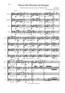 Süsser die Glocken nie klingen: For string quartet by folklore