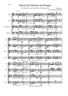 Süsser die Glocken nie klingen: For wind quartet by folklore