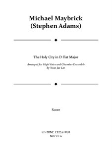The Holy City: For high voice and chamber ensemble in D flat major – full score by Stephen Adams