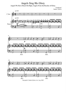 Angels Sing His Glory: Score for two performers (in C) by folklore