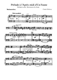 Послеполуденный отдых фавна, L.86: Партия виолончелей by Клод Дебюсси