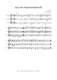Менуэты No.1-2: Minuet No.2. Trio for violins, Op.03013 by Георг Фридрих Гендель