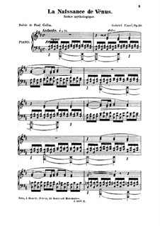 Рождение Венеры, Op.29: Французский текст by Габриэль Форе