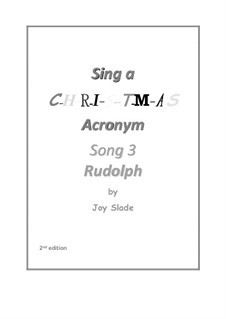 Sing A Christmas Acronym (2nd edition): No.03 - Rudolph by Joy Slade