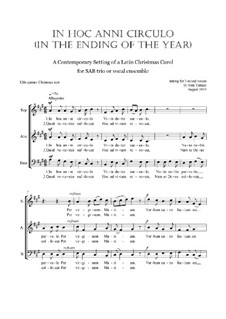 In Hoc Anni Circulo: Christmas motet: SAB by Joan Yakkey