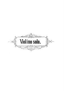 Скрипичный концерт No.4 'all' Antica', Op.101: Для скрипки и фортепиано – сольная партия by Ене Хубаи