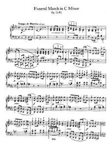 Соната для фортепиано No.2 си-бемоль минор, Op.35: Movement III, for piano by Фредерик Шопен