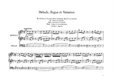 Prelude, Fugue et Variation: Для органа by Сезар Франк