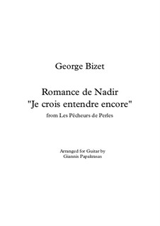 Je crois entendre encore: Для гитары by Жорж Бизе