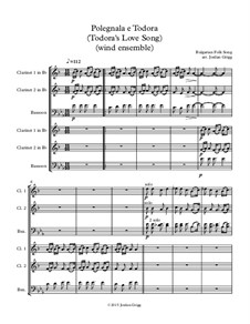 Polegnala e Todora (Todora's Love Song): For wind ensemble by folklore