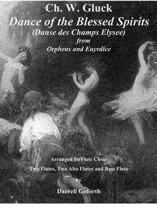 Танец блаженных духов: For flute choir by Кристоф Виллибальд Глюк