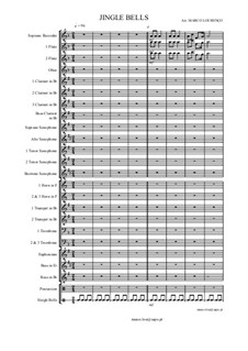 Ensemble version: For soprano recorder solo and wind orchestra, ML 16 by James Lord Pierpont