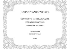 Concerto in B Flat Major: For violoncello and orchestra by Антонин Фильц