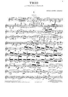 Фортепианное трио до минор: Партия альта by Гийом Лекё