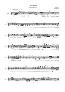 Berceuse for violin solo, MVWV 1032: Berceuse for violin solo by Maurice Verheul