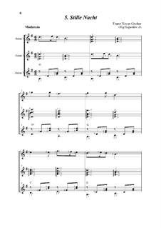 Guitar version: Trio guitars by Франц Ксавьер Грубер