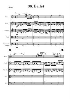 Танец блаженных духов: For flute and strings – score and parts by Кристоф Виллибальд Глюк