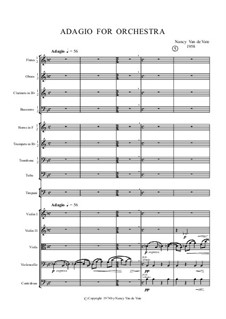Adagio for Orchestra: Партитура by Nancy Van de Vate
