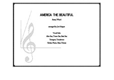 America, The Beautiful: For voice and large ensemble by Сэмюэль Августус Уорд