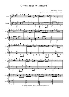 Two instruments version: For oboe and guitar (minus one option) by folklore
