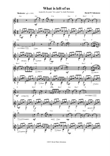 What is left of us: Для флейты и гитары by Дэвид Соломонс